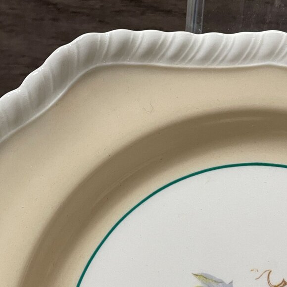 Vintage Johnson Brothers California Fruit Set Six 6" Square Plates Beige England - Picture 4 of 6